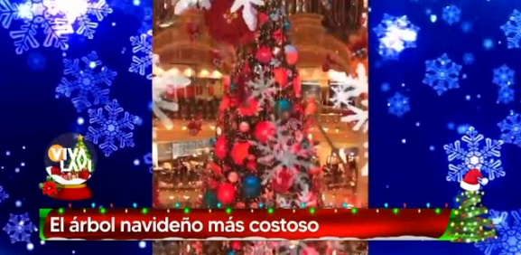 Checa el árbol de Navidad mad lujoso que rompió récord
