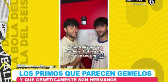 Se llaman igual, son primos pero sin idénticos, tal parece que sus mamás son hermanas gemelas y sus papá también son gemelos