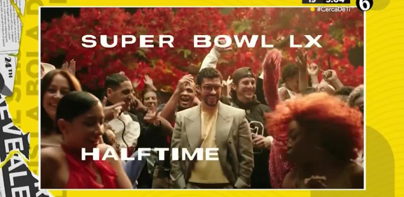 Bad Bunny lanzó un avance del show de medio tiempo del Super Bowl.