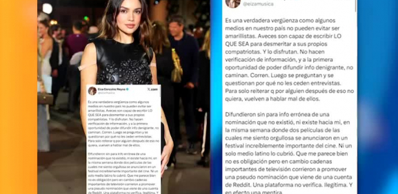 Eiza Gónzalez reacciona a supuesta nominación a 'Peor actriz'