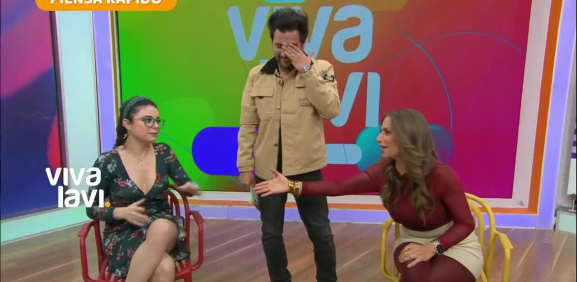 Gaby Quiroga y Violeta Isfel en el 'Piensa Rápido'