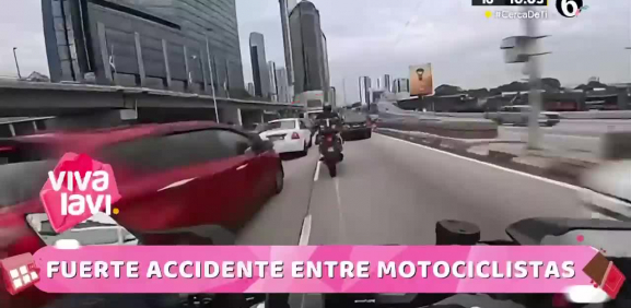 Automóvil causa fuerte accidente de motociclista