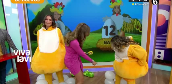 Natalia Valenzuela y Violeta Moreno se 'desgreñan' en "De Huevos"