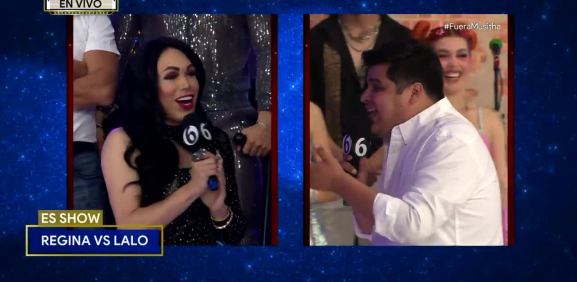 Tenso momento se vive en el programa entre la mujer escándalo y Lalo Elizondo