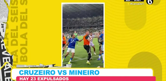 Este partido de Cruzeiro vs Mineiro tuvo un potente momento