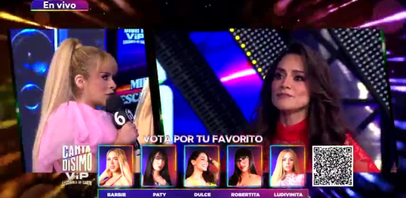 En esta dinámica de cara a cara la conductora no se midió en sus comentarios