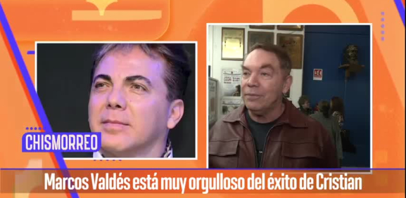 Marcos Valdés está muy orgulloso del éxito de Cristian