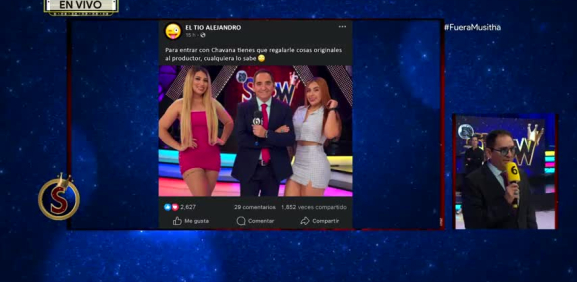 El conductor expone la lluvia de ataques para el elenco del programa