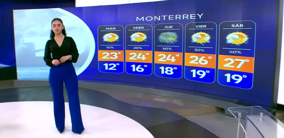 Natalia Sánchez nos da el pronóstico del tiempo en Monterrey para este lunes 06 de abril 2026.