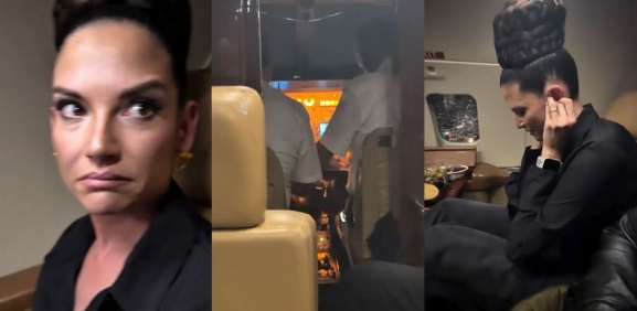 Natalia Jiménez vive momentos de terror tras falla en avión