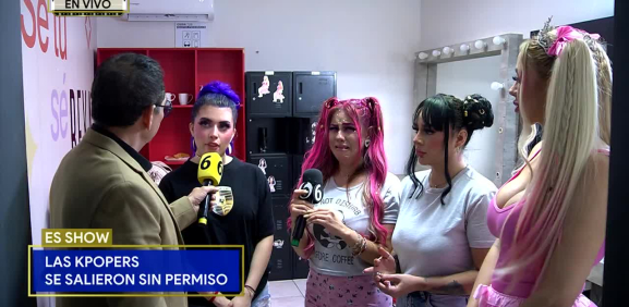 Así son sorprendidas las chicas de 'Es Show' tras irse al camerino a descansar