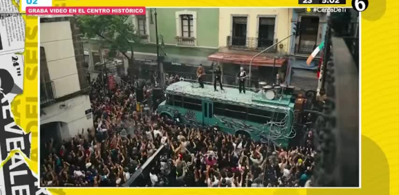 Videos en donde se ve a la icónica banda en México
