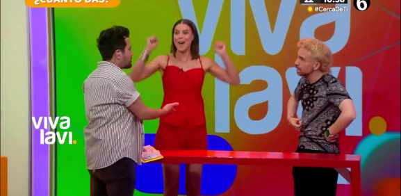 Natalia Valenzuela vence a 'Chicken' en "¿Cuánto Das?"