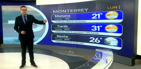 Nelson Valdez nos da el pronóstico del tiempo en Monterrey para este lunes 25 de mayo 2026.
