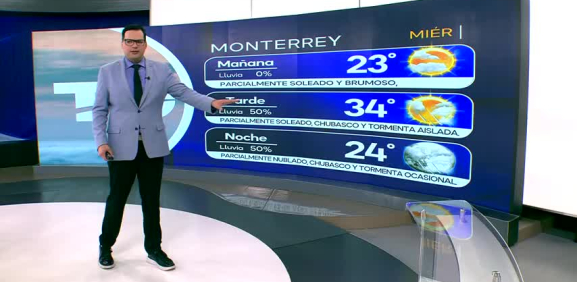 Nelson Valdez nos da el pronóstico del tiempo en Monterrey para este miércoles 03 de junio 2026.