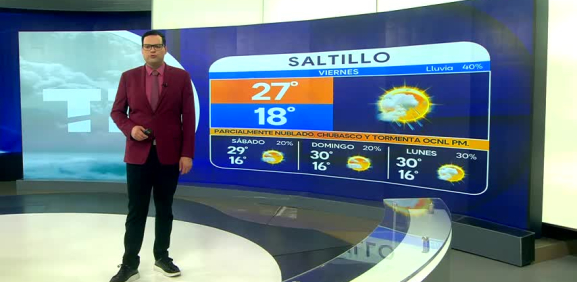 Nelson Valdez nos da el pronóstico del tiempo en Monterrey para este fin de semana.