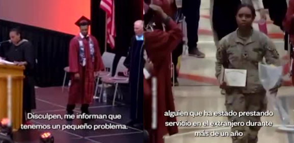 Militar sorprende a su hermano el día de su graduación