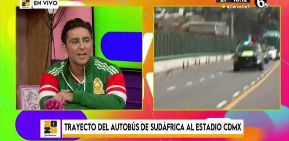Equipo de Sudáfrica llega al Estadio en CDMX