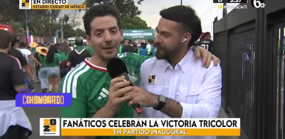 Fánaticos celebran el triunfo del tricolor
