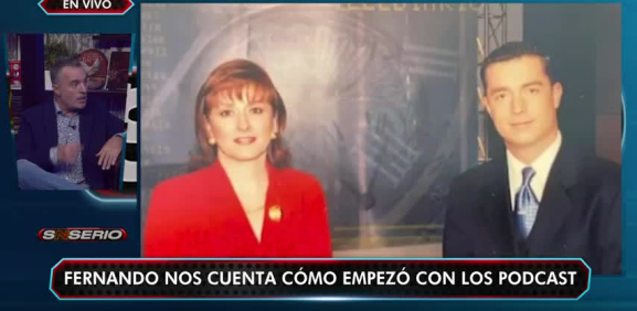 Su paso en 'Multimedios Televisión' como presentador de noticias fue junto a la lic María Julia