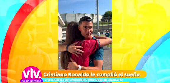 Gran momento junto al futbolista