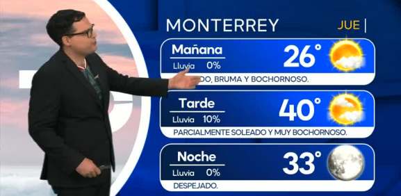 Nelson Valdez nos da el pronóstico del tiempo en Monterrey para este jueves 18 de junio 2026.