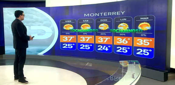 Nelson Valdez nos da el pronóstico del tiempo en Monterrey para este jueves 25 de junio 2026.