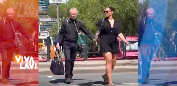 Mujer causa polémica por 'pasear' a hombre encadenado