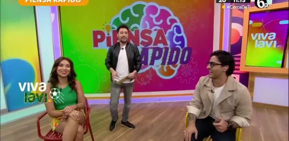 Yeka Rosales y Luis 'Potro' Caballero se enfrentan en el "Piensa Rápido"
