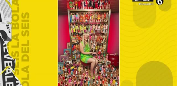Bettina tiene el récord de la mayor colección de muñecas Barbie desde 2005