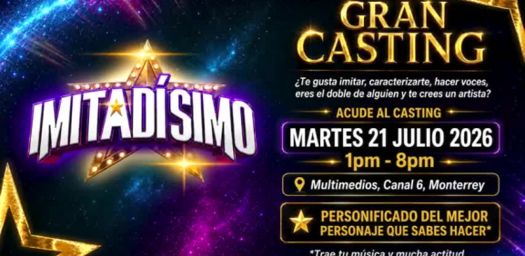 Toma nota sobre los requisitos, fechas, horario y demás detalles sobre este casting
