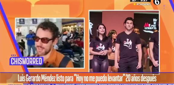 Luis Gerardo Méndez prepara homenaje de “Hoy No Me Puedo Levantar”