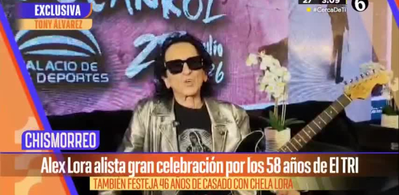 Alex Lora alista celebración por los 58 años de “El TRI”