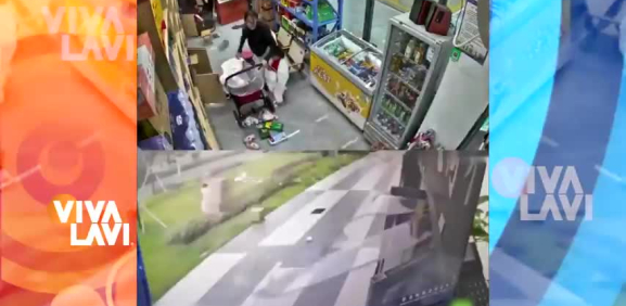 Fuertes vientos arrastran cuna con todo y niña