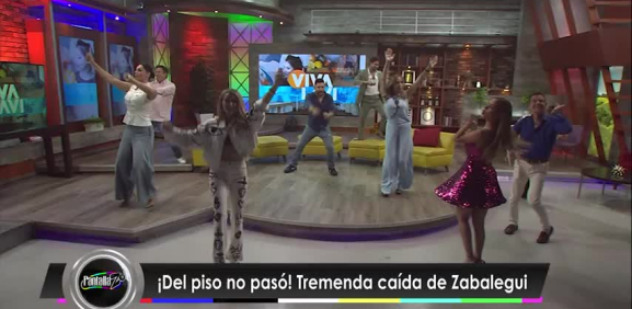 En pleno programa Zabalegui sufre terrible caída