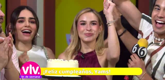 Sorprenden a Yams Márquez por su cumpleaños