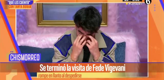 Fede Vigevani se despide de reality show entre lágrimas