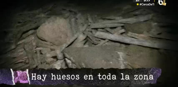 Nuestro investigador  Eder Durán sorprende al encontrar restos humanos