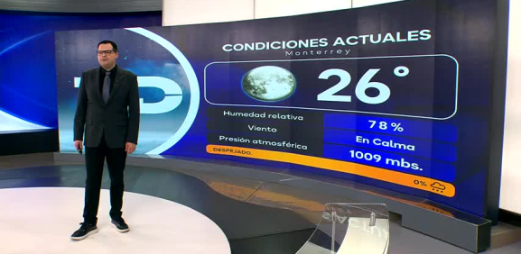 Nelson Valdez nos da el pronóstico del tiempo en Monterrey para este jueves 27 de agosto 2026.
