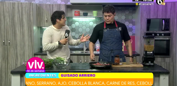 Victor Espino arruina su propia receta de cocina
