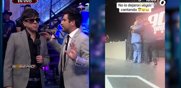 El cantante sufre esto en pleno concierto