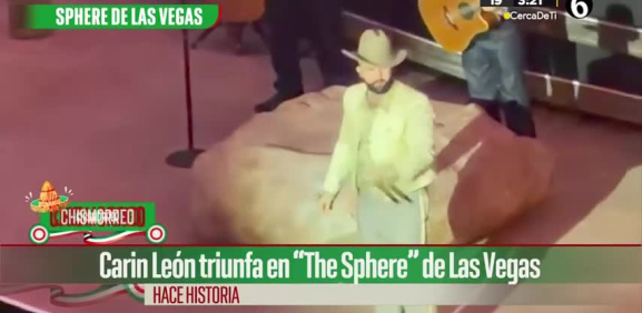 Carín León triunfa en "The Sphere" de Las Vegas