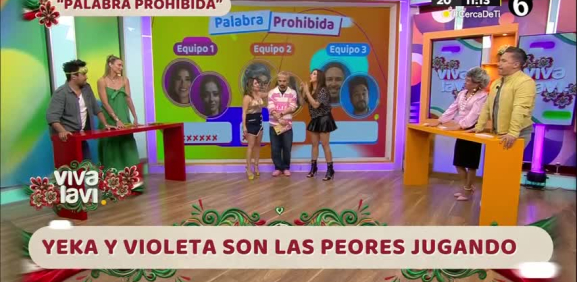 Yeka Rosales y Violeta logran un record de 8 taches en la "Palabra Prohibida"
