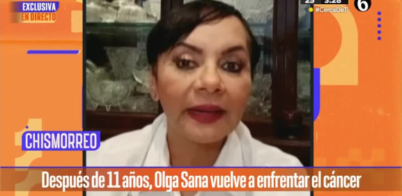 Betty Salazar "Olga Sana" habla de su lucha contra el cáncer