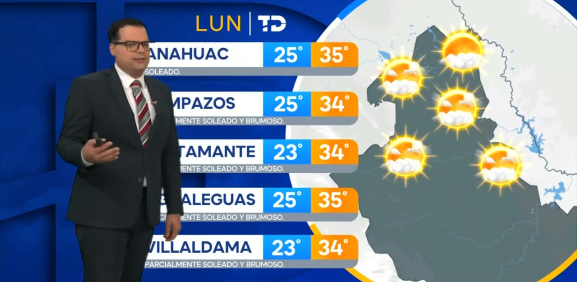 Nelson Valdez nos da el pronóstico del tiempo en Monterrey para este lunes 05 de octubre 2026.