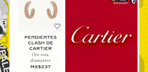 Compra aretes Cartier por $474 y es criticado