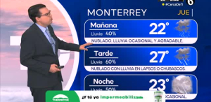 Pronóstico del tiempo para Monterrey, con Nelson Valdez - 25 de julio de 2024