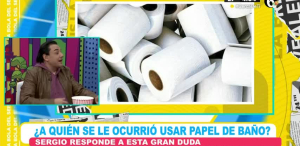 ¿A quién se le ocurrió usar papel de baño?