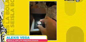 Alexis Vega regala anillos personalizados