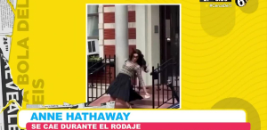 Anne Hathaway sufrió una caída en el rodaje de El diablo viste a la moda 2